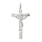 Sterling Silver Crucifix Pendant Religious Jewelry 49.3mm x 25.3mm